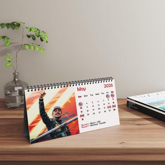 Discover 2026 Charles Leclerc Desk Calendar | 2026 Desk Calendar | Charles Leclerc
