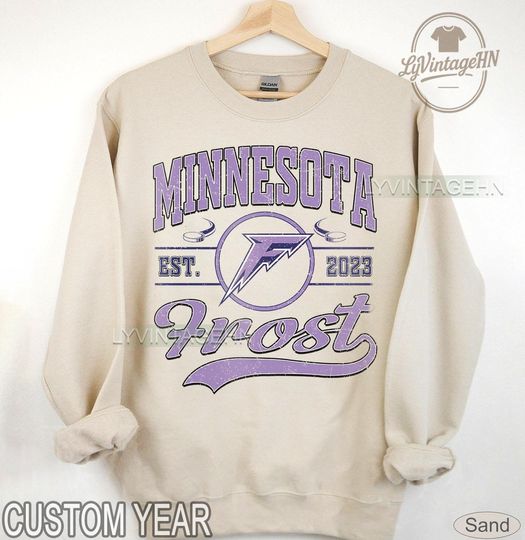 Discover Minnesota Frost Sweatshirt, Vintage Frost Crewneck, Minnesota Hockey Fan Shirt, Women’s Hockey Sweatshirt, Retro 90s Frost Sweatshirt