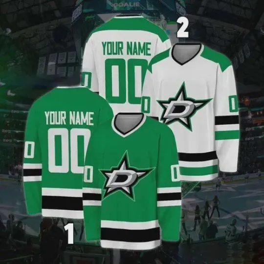 Discover NEW! Personalized Dallas Star Hockey Shirt For Men Women Gift Fan-Made