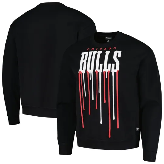 Unisex Chicago Bulls Drip Pullover Sweatshirt