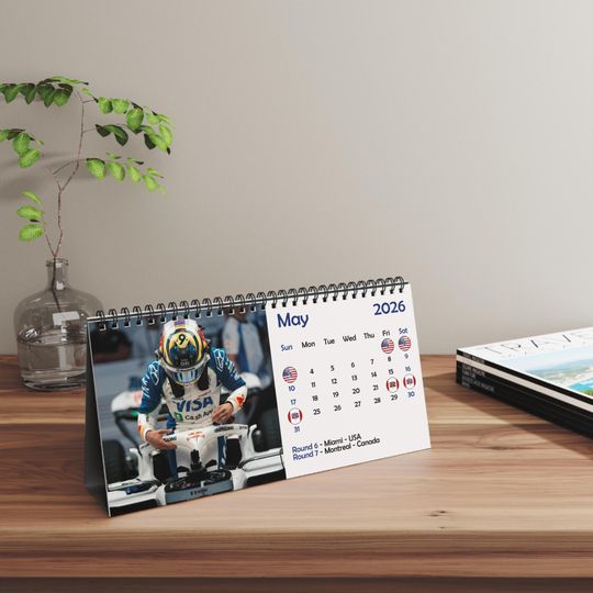 Discover 2026 Isack Hadjar Desk Calendar | 2026 Desk Calendar | Isack Hadjar