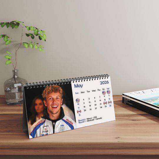 Discover 2026 Liam Lawson Desk Calendar | 2026 Desk Calendar | Liam Lawson