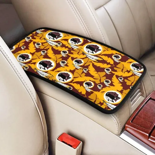 Discover Washington Redskins Car Armrest Cushion Hawaiian Print Auto Car Box Cover Pad