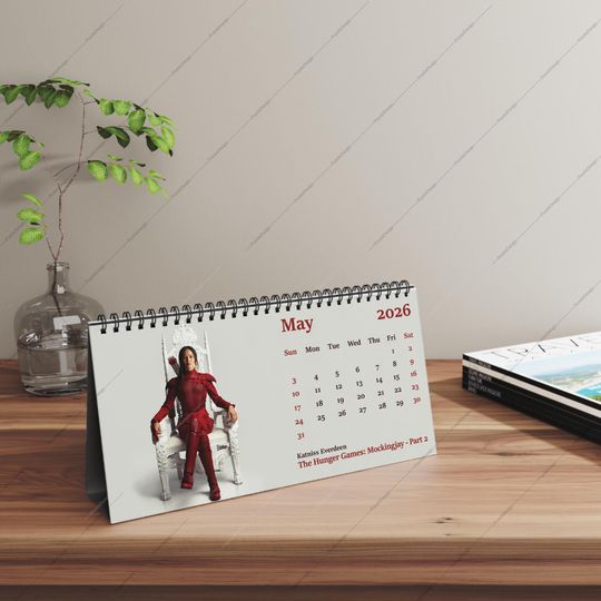 Discover 2026 Jennifer Lawrence Desk Calendar | 2026 Desk Calendar | Jennifer Lawrence | Movie Calendar | 2026 Calendar | X-Men | Linings Playbook