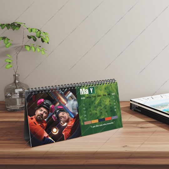 2026 Breaking Bad Desk Calendar | 2026 Desk Calendar | Breaking Bad | 2026 Calendar | TV Show Calendar | Walter White | Heisenberg