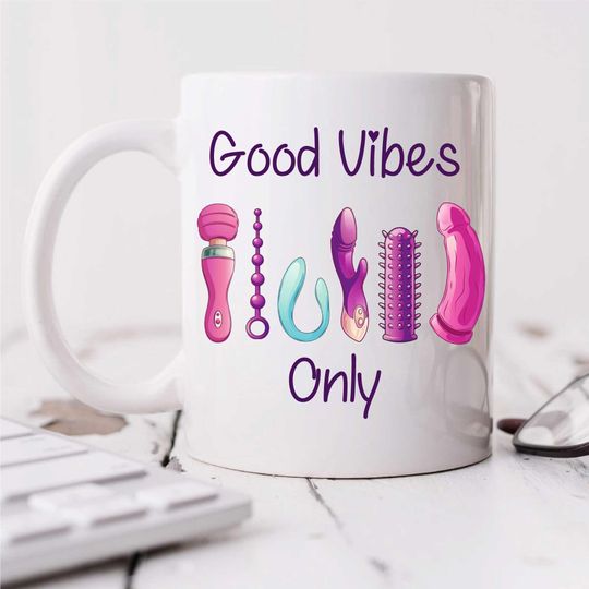 Discover Good V Only Mug Novelty Cup For Friend Adult Gift Vibrfators