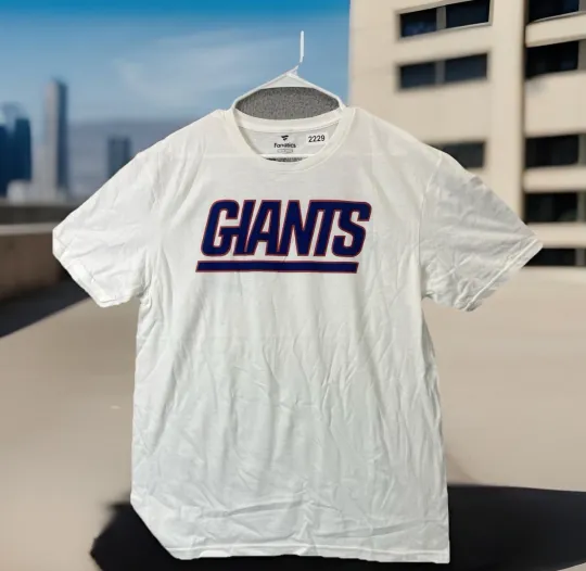 Discover Fanatics New York Giants White Short Sleeve Crew Neck T-Shirt Men’s