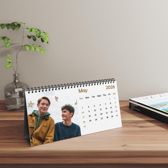 2026 Heartstopper Desk Calendar | 2026 Desk Calendar | Heartstopper | Movie Calendar | 2026 Calendar | Kit Connor | Joe Locke