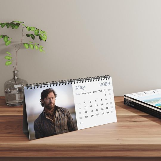 2026 Hugh Jackman Desk Calendar | 2026 Desk Calendar | Hugh Jackman | Movie Calendar | 2026 Calendar | X-Men | Logan | Wolverine