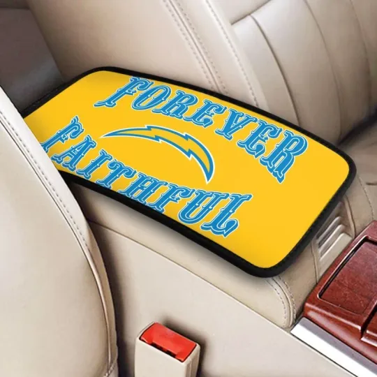 Discover San Diego Chargers Car Armrest Cushion Auto forever faithful Car Box Cover Pad