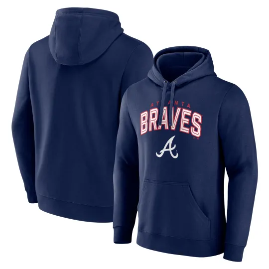 Discover Men's Navy Atlanta Braves Master The Game Hoodie