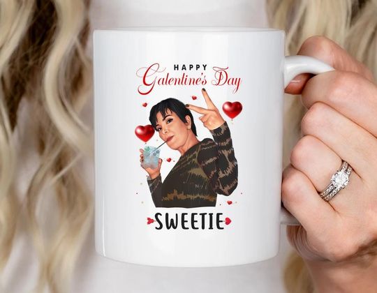 Discover Cute Kris Galentine's Day Mug - Romantic Funny Love Mug, Cute Valentine's Day Mug, Galentines Gift Mug [MG336]