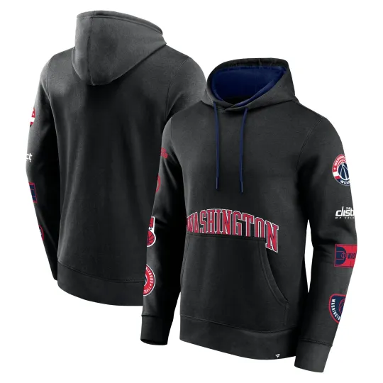 Discover Men's Washington Wizards Black 3D Hooded Hoodie