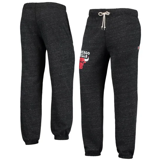 Men's Chicago Bulls Charcoal Tri-Blend Jogger