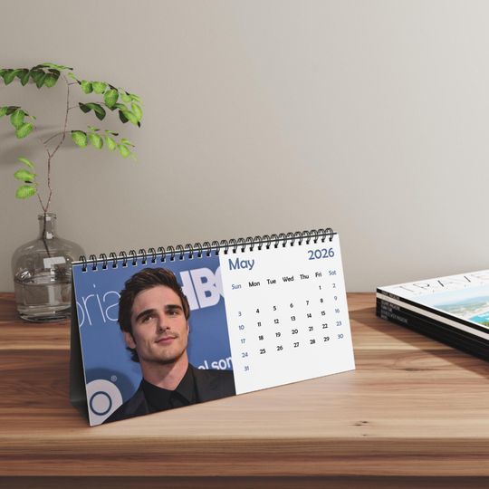 2026 Jacob Elordi Desk Calendar | 2026 Desk Calendar | Jacob Elordi | Movie Calendar | 2026 Calendar | Bon Iver | Frankenstein