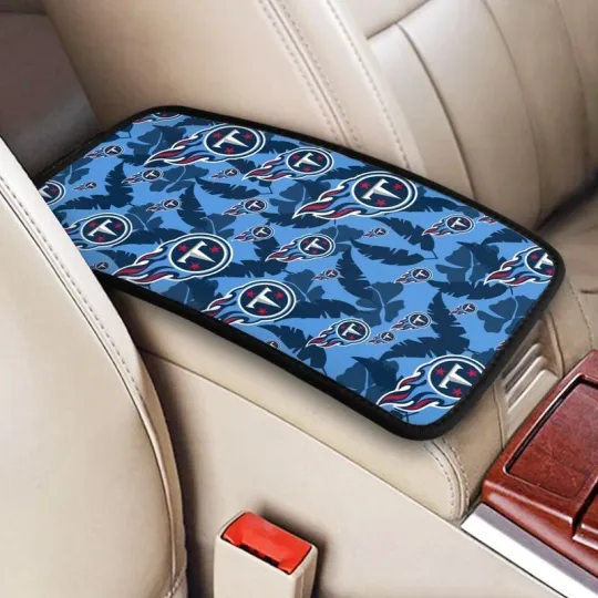 Discover Tennessee Football Car Armrest Cushion Hawaiian Print Auto Car Box Cover Pad