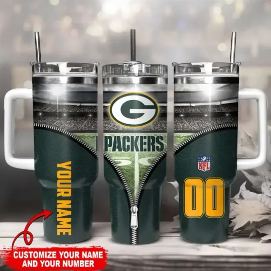 Discover Green Bay Football Team Packerss 40oz Tumbler With Handle