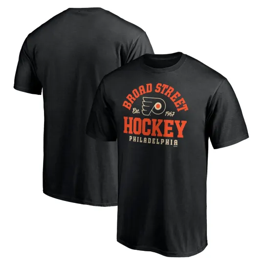 Discover Men's Black Philadelphia Flyers Broad Street T-Shirt