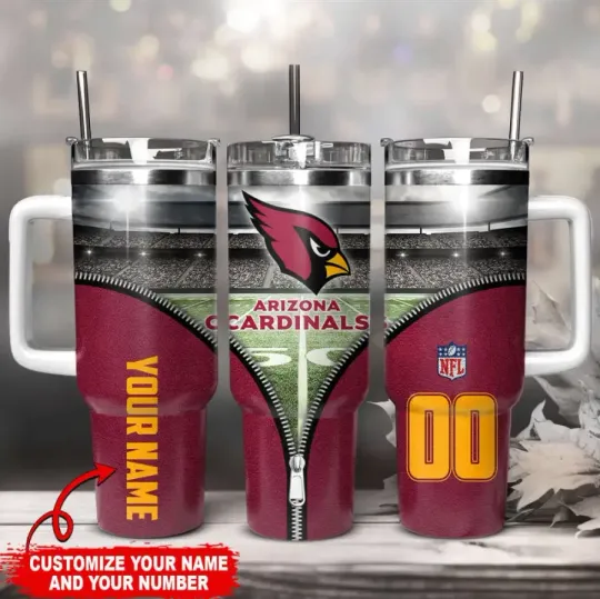 Discover Arizonna Football Team Cardinalss 40oz Tumbler With Handle