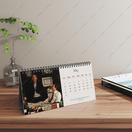 2026 House MD Desk Calendar | 2026 Desk Calendar | Dr. Gregory House | 2026 Calendar | TV Show Calendar | Hugh Laurie