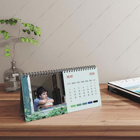 2026 Timothe Chalamet Desk Calendar | 2026 Desk Calendar | DUNE Lisan al Gaib | 2026 Calendar | Artist Calendar | Paul Atreides