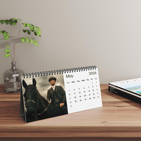 2026 Cillian Murphy Desk Calendar | 2026 Desk Calendar | Cillian Murphy | Movie Calendar | 2026 Calendar | Peaky Blinders | Oppenheimer