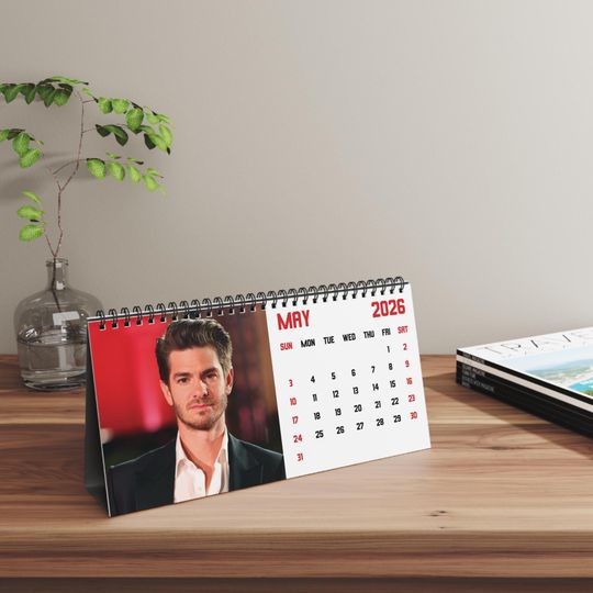Discover 2026 Andrew Garfield Desk Calendar | 2026 Desk Calendar | Andrew Garfield | Movie Calendar | 2026 Calendar | Amazing Spider-Man