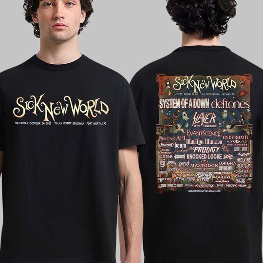 Discover Sick New World Fort Worth Texas Show T-Shirt October 24 2026
