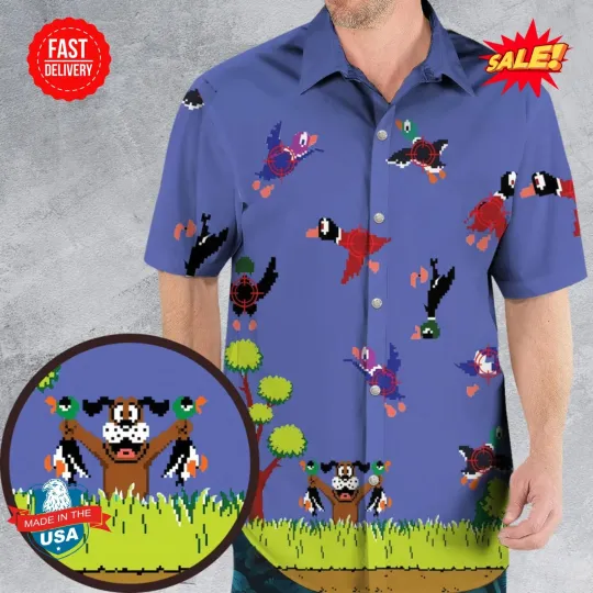 Discover Duck Hunt Hawaiian Shirt for Men
