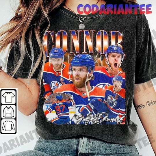 Discover Connor McDavid Edmonton Football Shirt, Edmonton Sport, Connor McDavid Tee, Game Day Retro Shirt, Gift For Fans