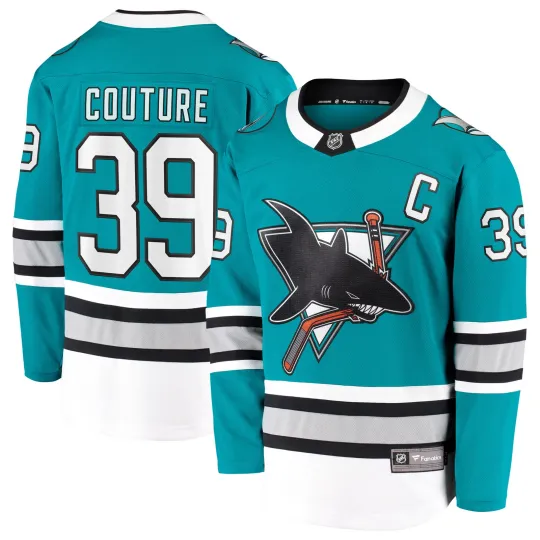 Discover Men's Fanatics Logan Couture Teal San Jose Sharks  Breakaway Jersey