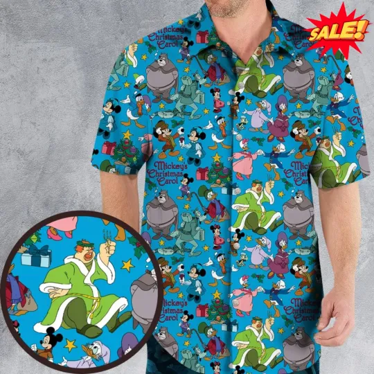 Discover Mouse's Chirstmas Carol Hawaiian Shirt