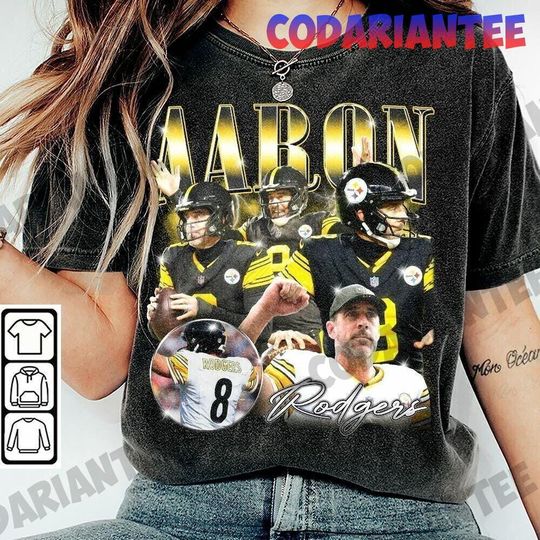 Vintage Aaron Rodgers Shirt, Vintage 90s Sport Shirt, Pittsburgh Football Shirt, Aaron Rodgers Tee, Game Day Retro 90s Shirt