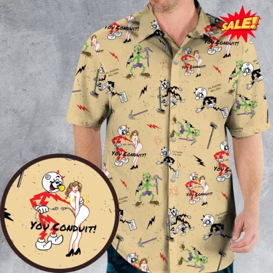 Discover Reddy kilowatt Hawaiian Shirt