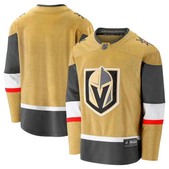 Discover Men's Fanatics  Gold Vegas Golden Knights Home Breakaway Jersey