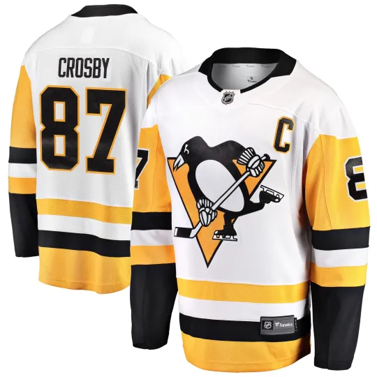 Discover Men's Fanatics Sidney Crosby White Pittsburgh Penguins  Breakaway Jersey