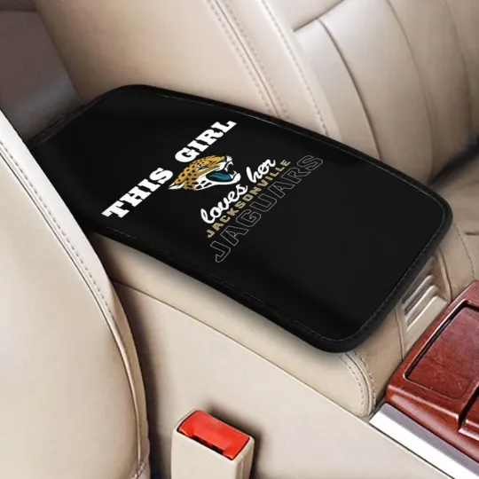 Discover "This Girl Loves Her"Jacksonville Jaguars Car Armrest Cushion Center Pad