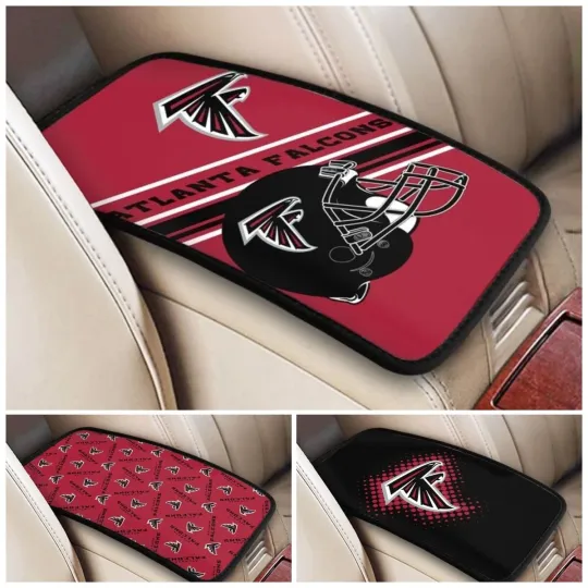 Discover Atlanta Falcons Car Armrest Cushion Auto Car Box Cover Center Pad,fans Gift