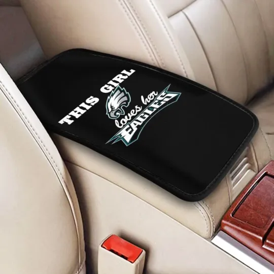 Discover "This Girl Loves Her"Philadelphia Eagles Car Armrest Cushion Center Pad