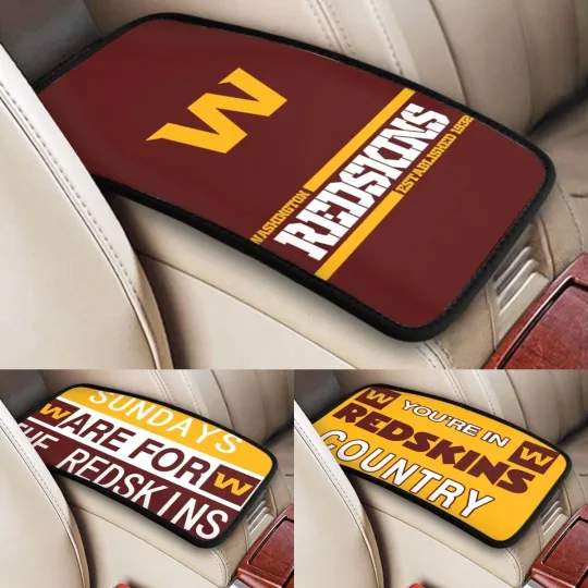 Discover New Washington Redskins Car Armrest Cushion Auto Handrail Box Cover ,fans Gift