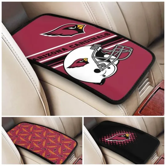 Discover Arizonna Cardinals Car Armrest Cushion Auto Car Box Cover Center Pad,fans Gift