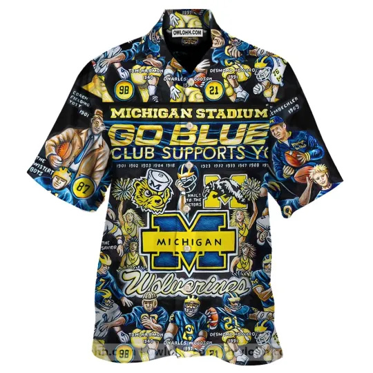 Michigan Wolverines Hawaiian Shirt
