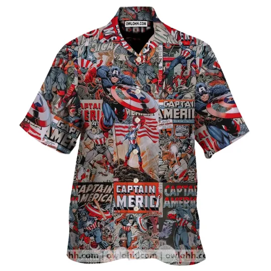 Captain America Hawaiian Shirt