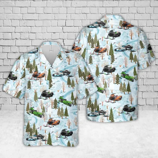 Discover Snowmobiles Hawaiian Shirt