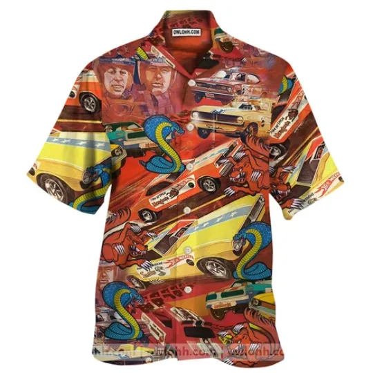 Discover Drag Racing Snake And Mongoose Hawaiian Shirt