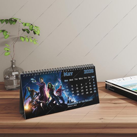 2026 Avengers Desk Calendar | 2026 Desk Calendar | Avengers | 2026 Calendar | Movie Calendar | Marvel Calendar | Captain America | Iron Man