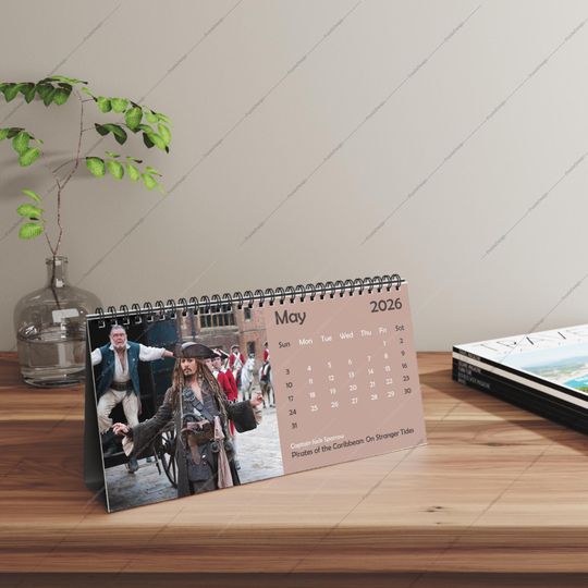 2026 Johnny Depp Desk Calendar | 2026 Desk Calendar | Johnny Depp | Movie Calendar | 2026 Calendar | Jack Sparrow | Sweeney Todd