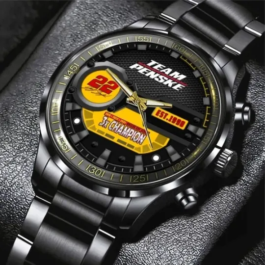 Discover Joey Logano Black Stainless Steel Watch for Accessories and Jewelry