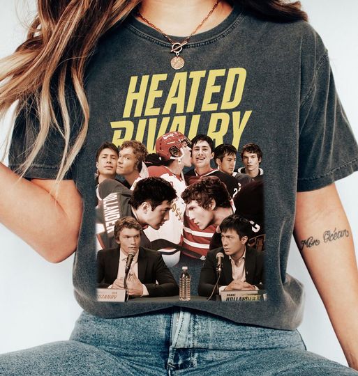 Discover Heated Rivalry Vintage Shirt, Hockey Romance Comfort Colors Tee, Team Hollanov Fan Shirt