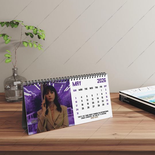 Discover 2026 The Gentlemen Desk Calendar | Theo James | The Gentlemen | 2026 Calendar | TV Show Calendar |  Kaya Scodelario | Daniel Ings